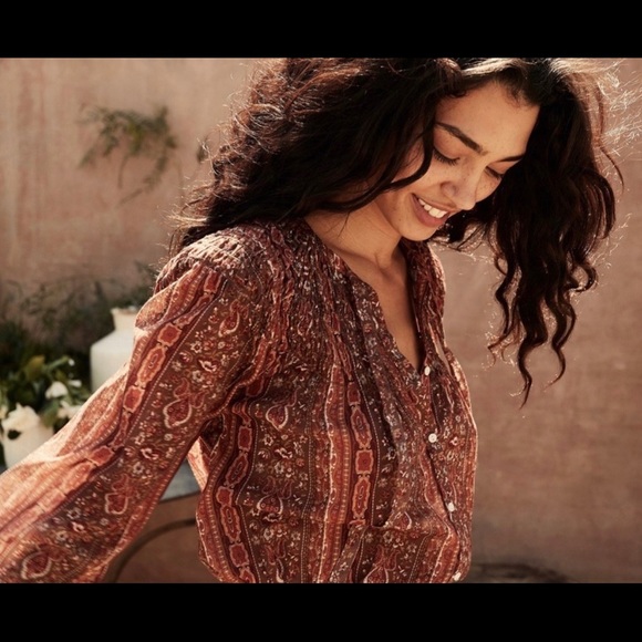 Doen Tops - Doen XS NWT Mandevile Floral Vine Blouse